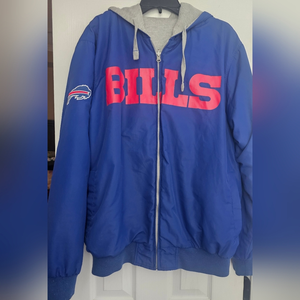 Vintage Buffalo Bills reversible hooded jacket Size Xl G-III Sports item